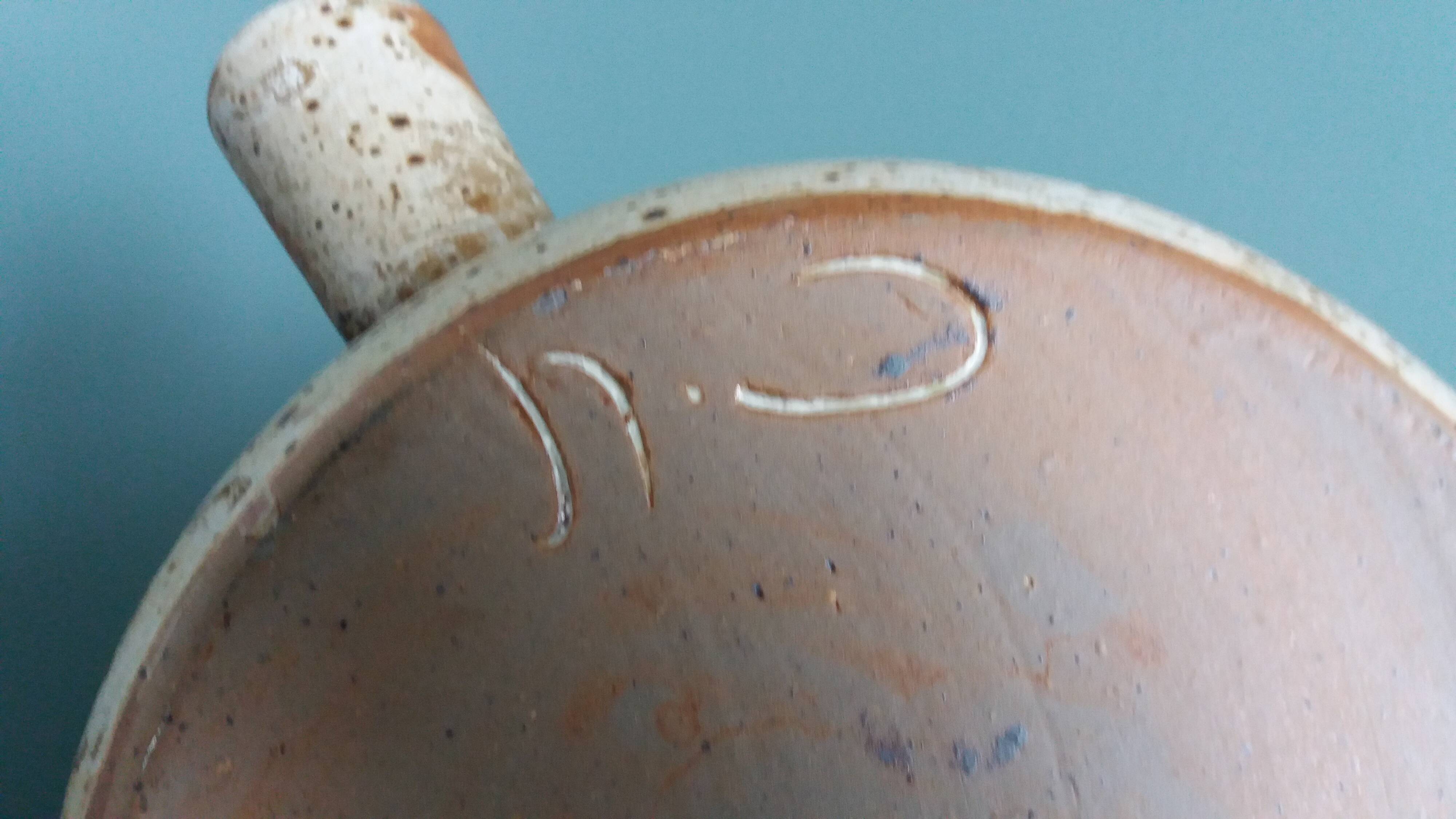 Large stoneware tureen/caquell from Puisaye, signed Jean-Pierre Prud'homme