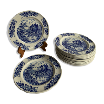 12 assiette Sarreguemines