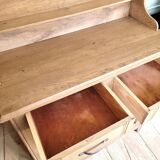 Old oak sideboard and shelf