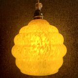 Baladeuse en verre de Clichy jaune