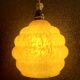 Yellow glass lamp from Clichy