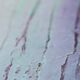 Contemporary paintig in teal, purple and green shades, acrylic on canvas
