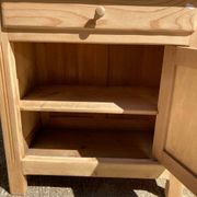 Compact Parisian buffet, 2 elements, pine/beech.