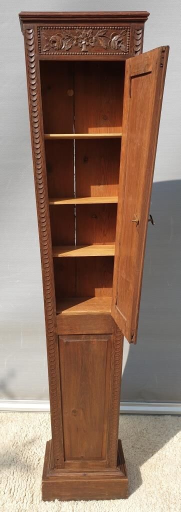 Nineteenth century clock library trapeze shape