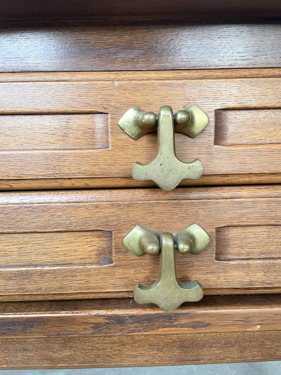 Guillerme and Chambron oak chest of drawers