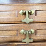 Guillerme and Chambron oak chest of drawers