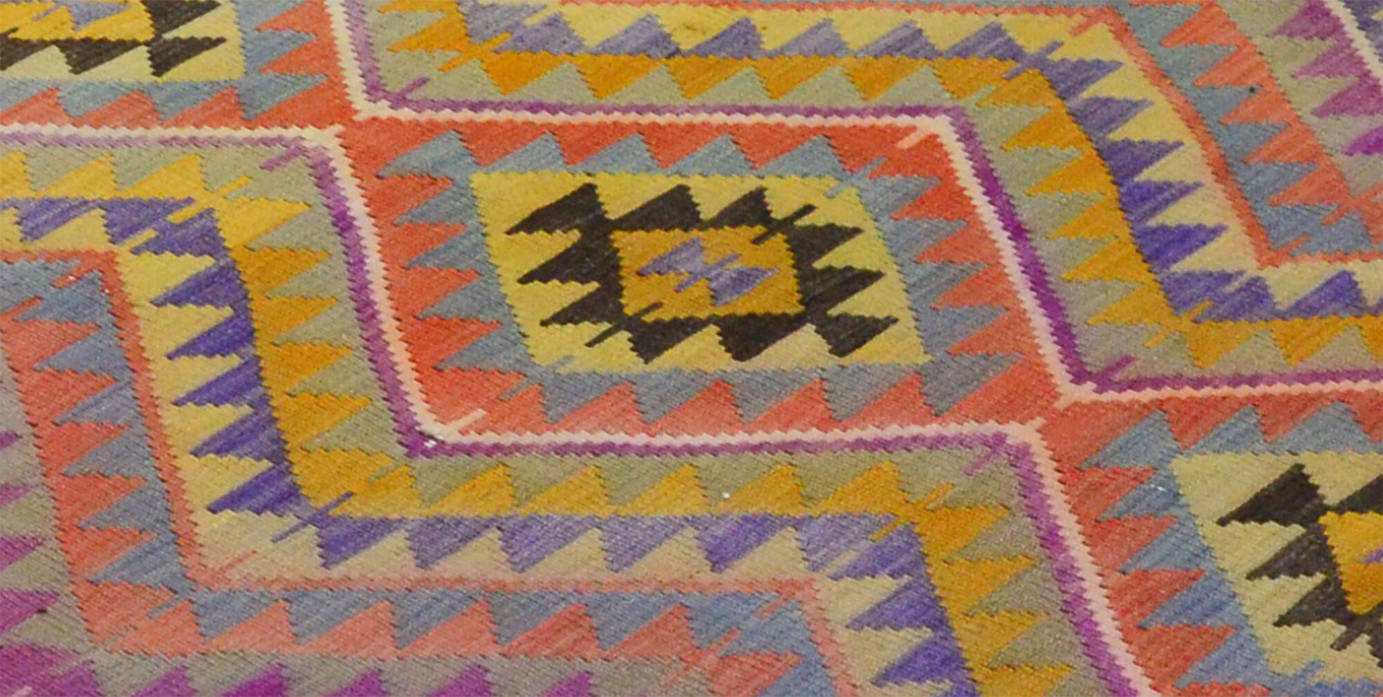 Anatolian handmade kilim rug 310 cm x 147 cm