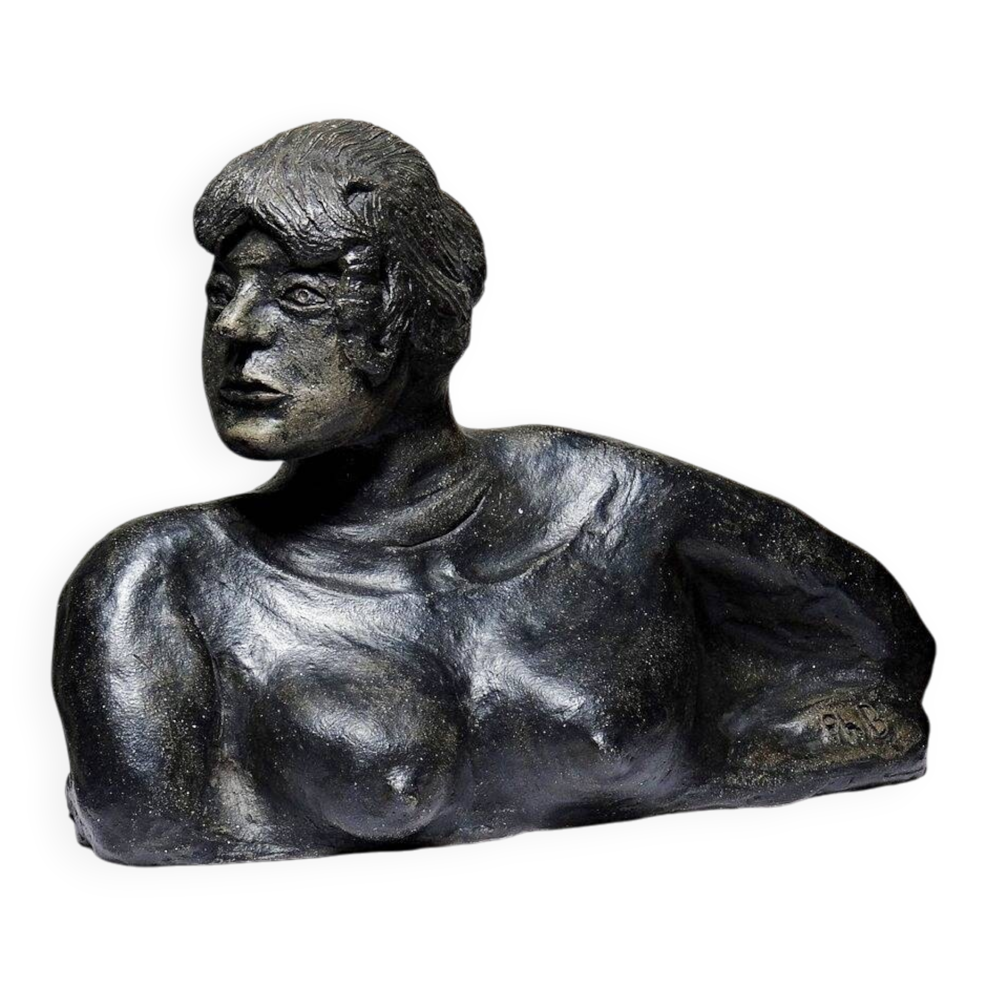 Bust of a woman, ceramic, 20th century, artistic craftsmanship to be identified