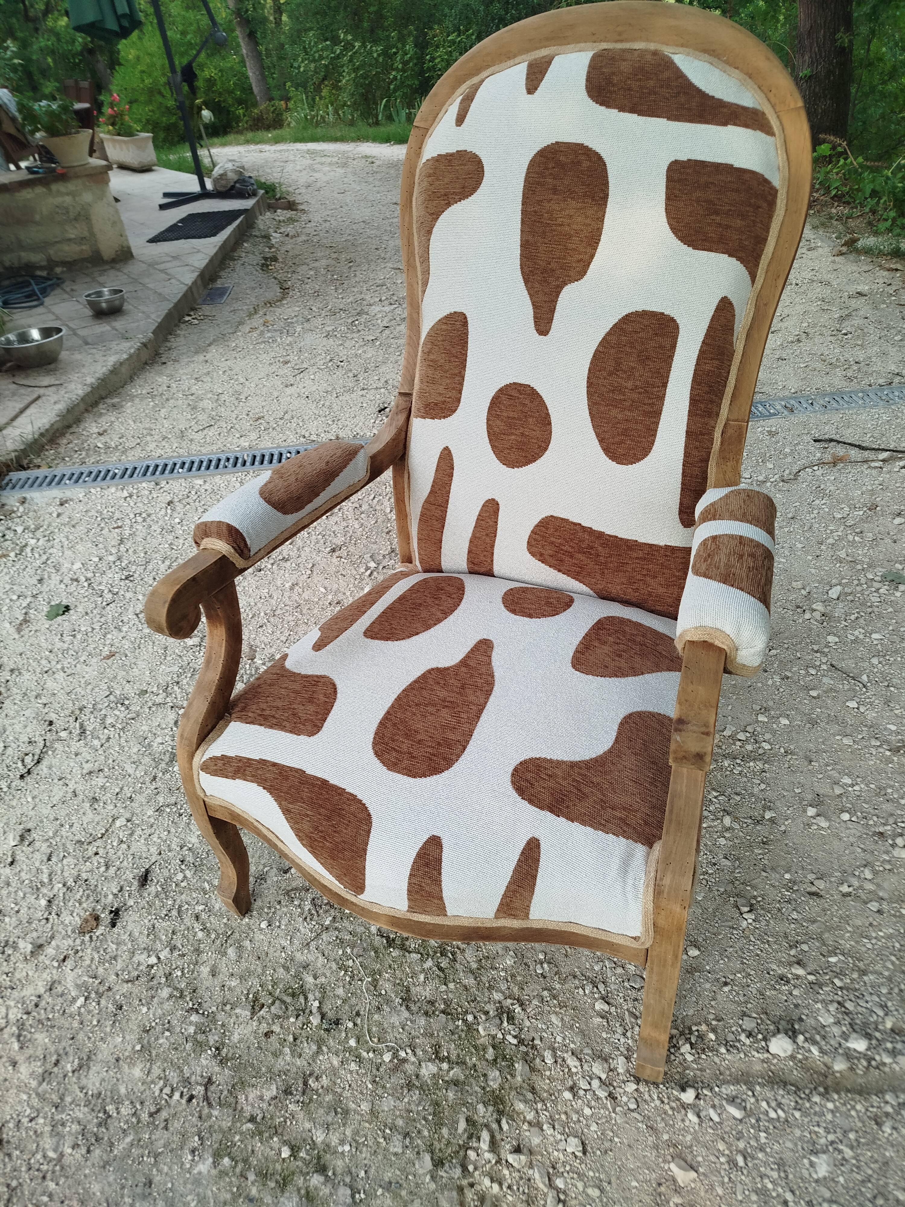 Fauteuil voltaire restauré