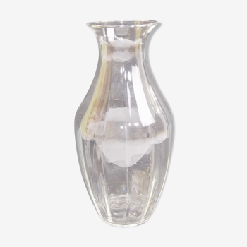 12-sided/vintage crystal vase