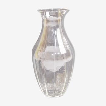 Vase cristal 12 facettes vintage