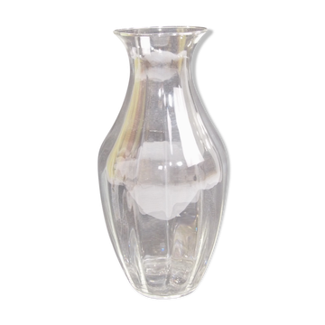 Vase cristal 12 facettes vintage
