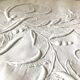 Old pure linen sheet embroidered and monograms