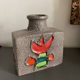 Vase Fat Lava West Germany 1980s