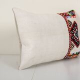 Turkish Kilim Pillow, Anatolian Jajim Needlepoint Pillow, Boho Couch Pillow, Kilim Cushion Cover
