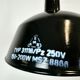 Industrial black enamel pendant lamp from emax, 1960s