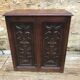 Carved wooden chest and stamped a. dubois