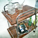 Vintage trolley bar with wheels