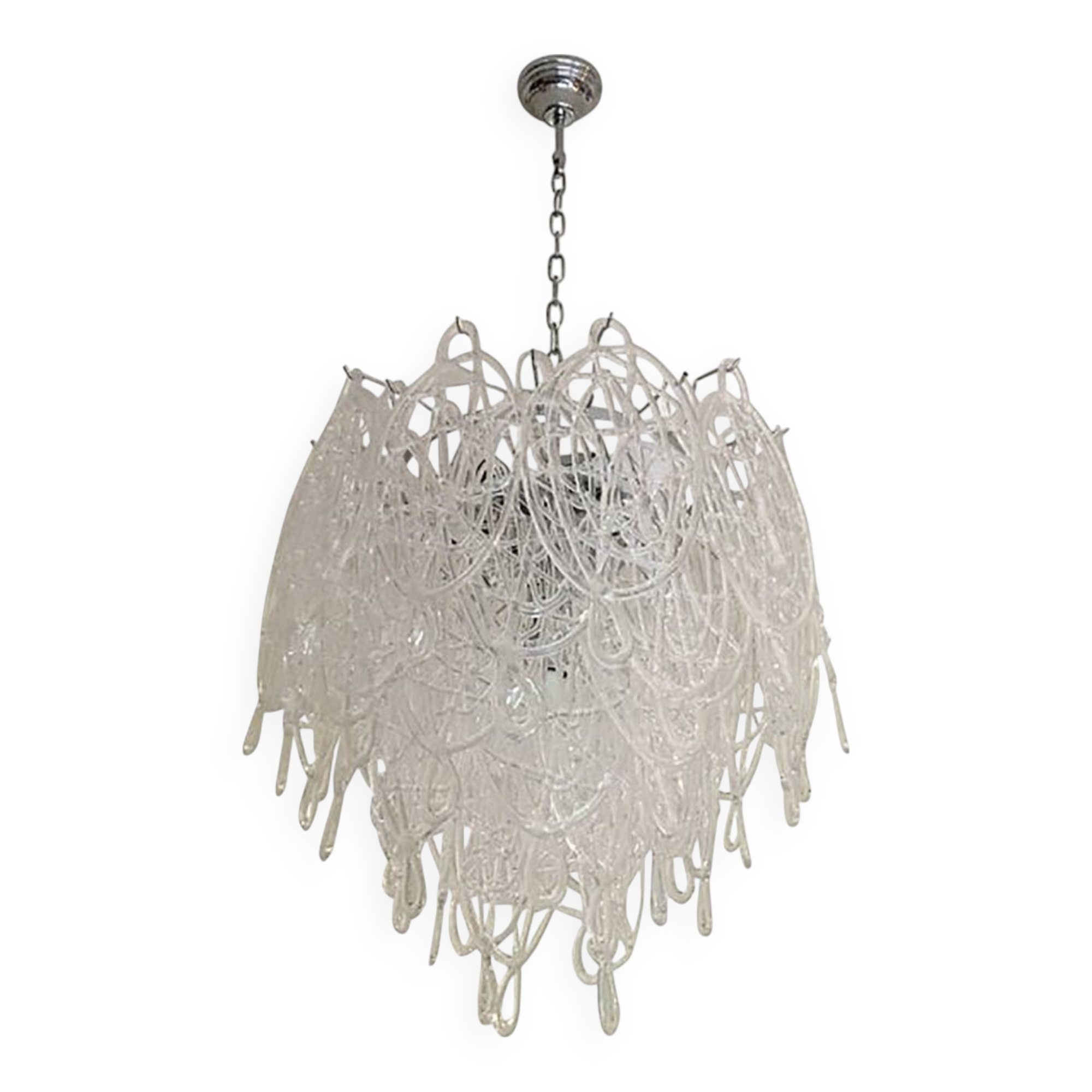 Modern Murano Glass "Ragnatela" Italian Chandelier