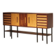 Grande enfilade en placage de palissandre et frêne