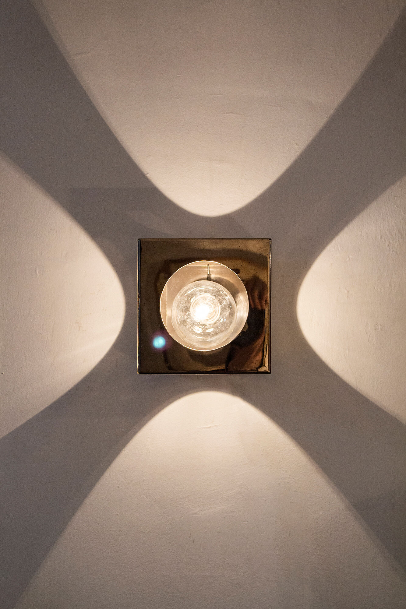 Steel Wall and table Lamp by Reggiani, Italy, 1970s