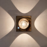 Steel Wall and table Lamp by Reggiani, Italy, 1970s