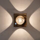 Steel Wall and table Lamp by Reggiani, Italy, 1970s