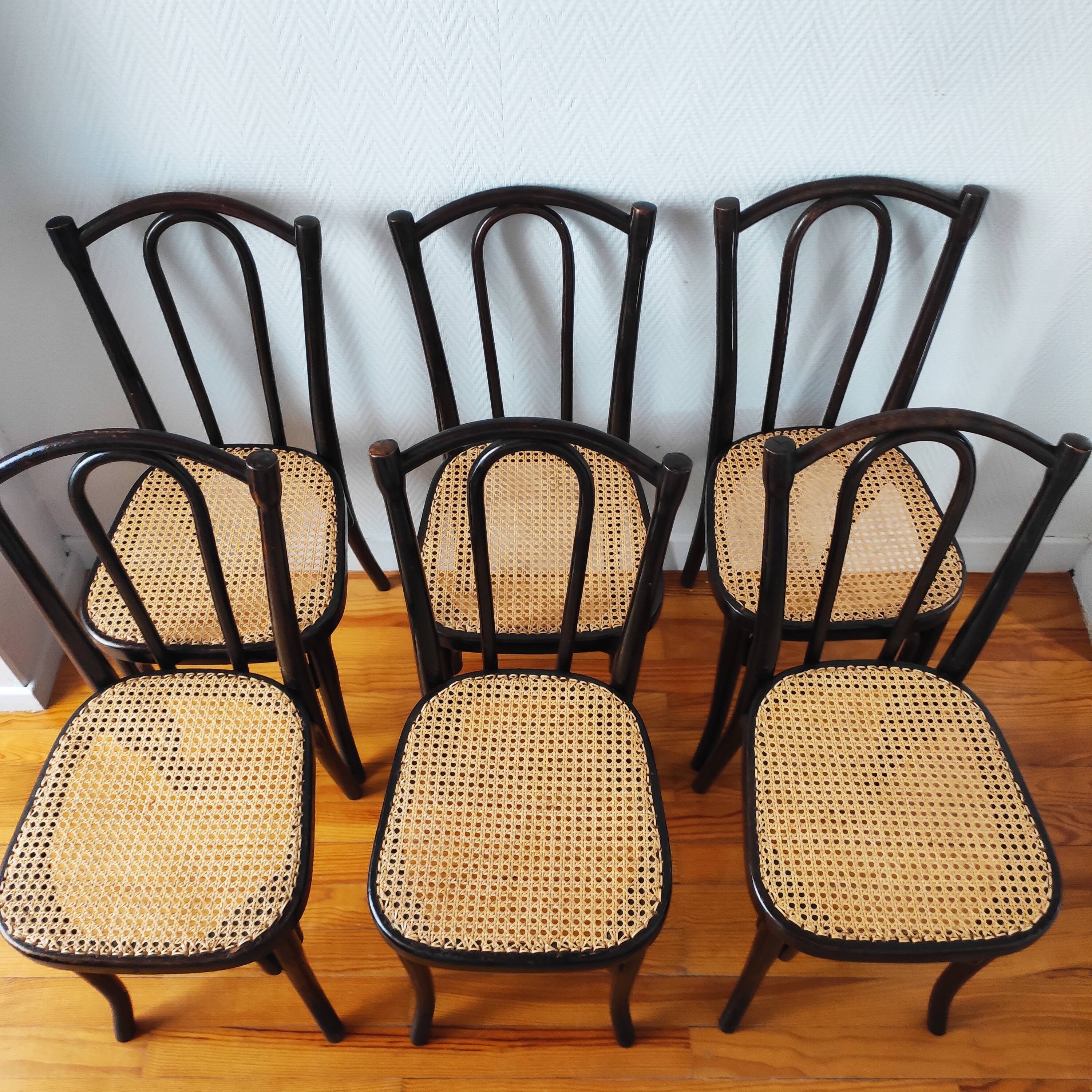 Thonet N°56 new cane chairs
