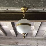 Vintage pendant light, frosted glass ball pendant light, ceiling lamp, chandelier