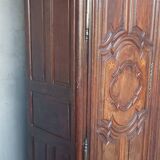 Louis XIV wardrobe in solid oak, 18th century