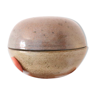 Jolie boite ronde, poterie, vintage