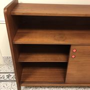 Bibliothèque buffet portes coulissantes 50's