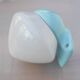 Large mid-century modern pale blue bathroom sconce from Ifö