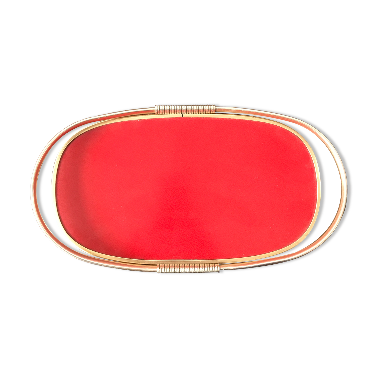 Red and golden tray