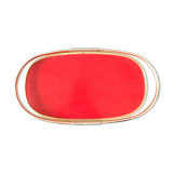 Red and golden tray
