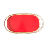 Red and golden tray