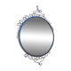 Vintage wrought iron round mirror