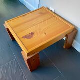 Table basse vintage pin massif