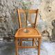 Set of 4 wooden farm chairs