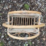 Porte-revues osier vintage