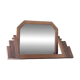 Art Deco pivoting mirror in solid wood from the 1930s.