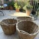 Panier malle rangement vintage osier tressé