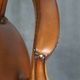 Swivel English style Chesterfield armchair/office chair in brown cowhide