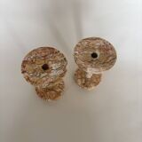 Pair of marble candlesticks