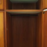 Teak wardrobe, Danish design, 1970s, manufacturer: Omann Jun