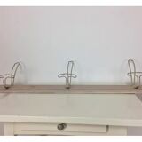 Wall coat rack 3 hooks classic pink