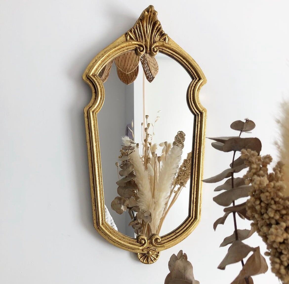 Vintage gold mirror
