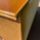 Buffet vintage en bois et cannage années 70