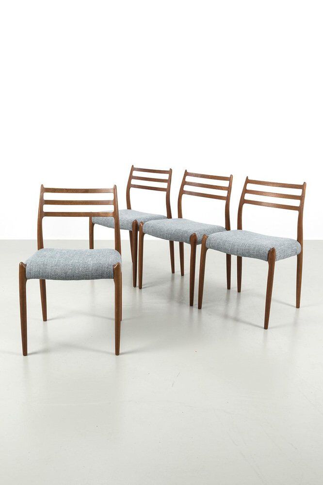 Ensemble de chaises Model 78 de Niels Møller
