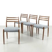 Set of Model 78 Chairs from Niels Møller